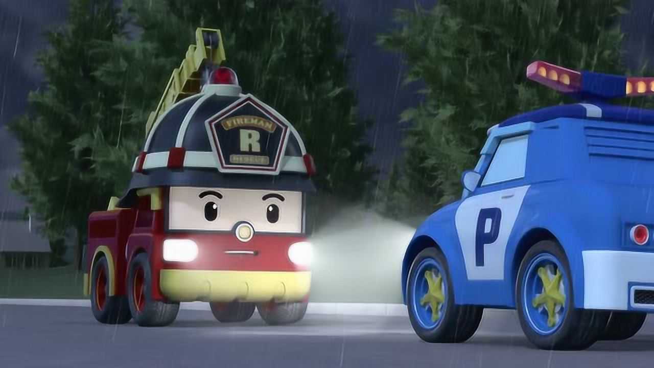 变形警车珀利:好朋友就是这样互相关心 珀利等罗伊到天黑