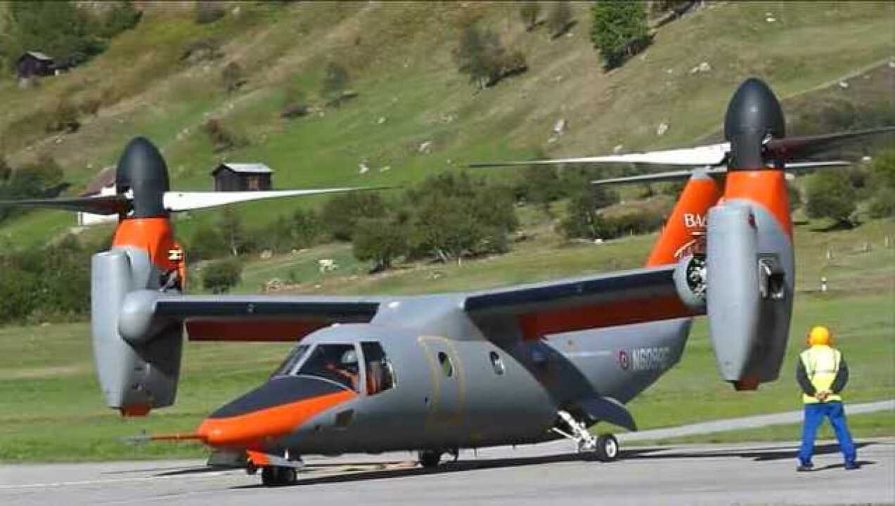 缩小版的鱼鹰直升机贝尔609双发9座私人倾转旋翼机