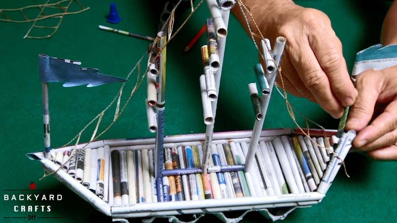 3个简单的报纸diy小创意,手工制作简单的工艺品