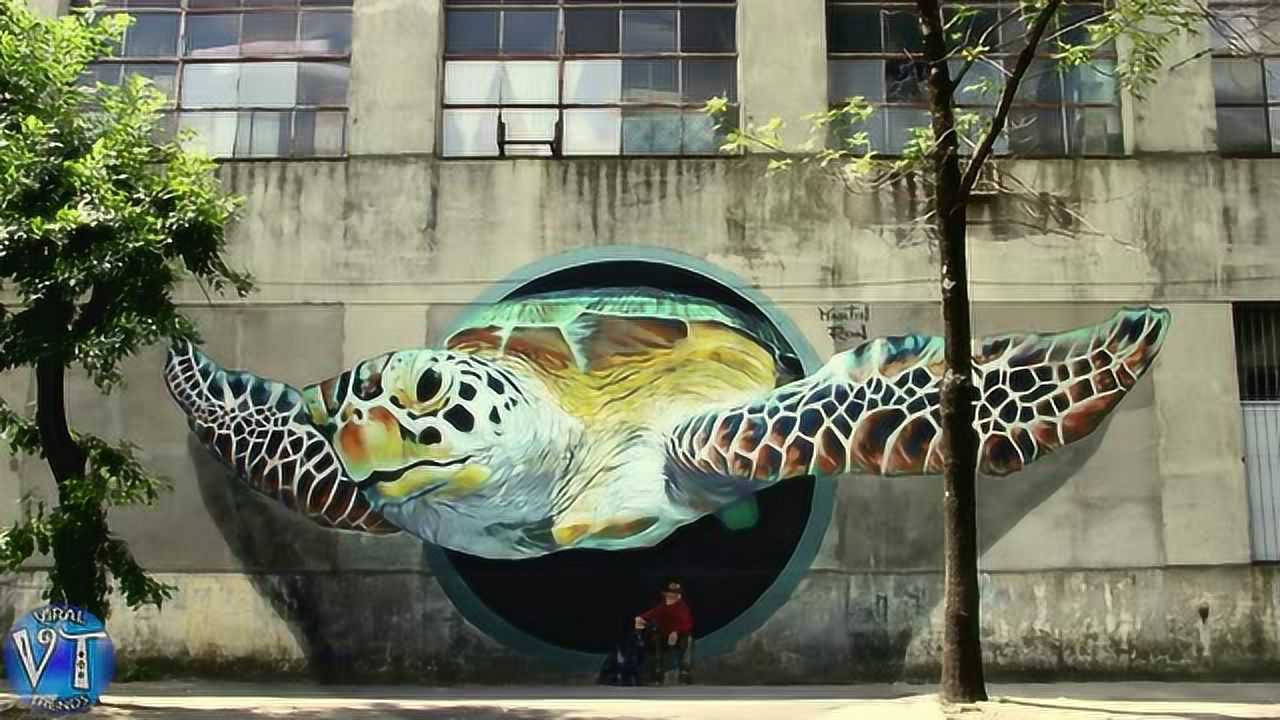 看艺术大师的立体绘画作品_腾讯视频