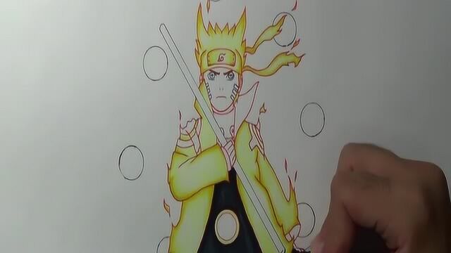 简笔画教程四分钟教你画漩涡鸣人同人画像超简单by雪名