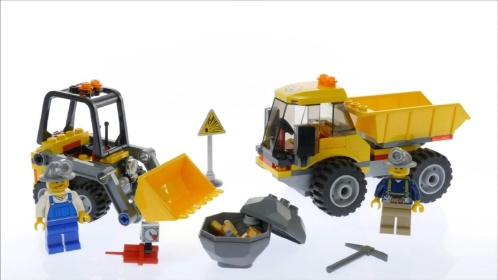 lego乐高积木城市系列4201采矿装载机和翻斗车