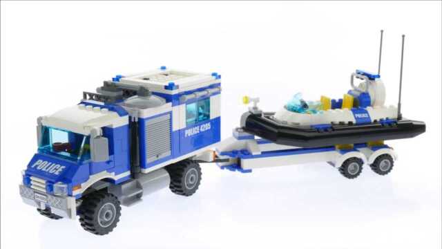 lego乐高积木城市系列4205越野指挥中心快速搭建