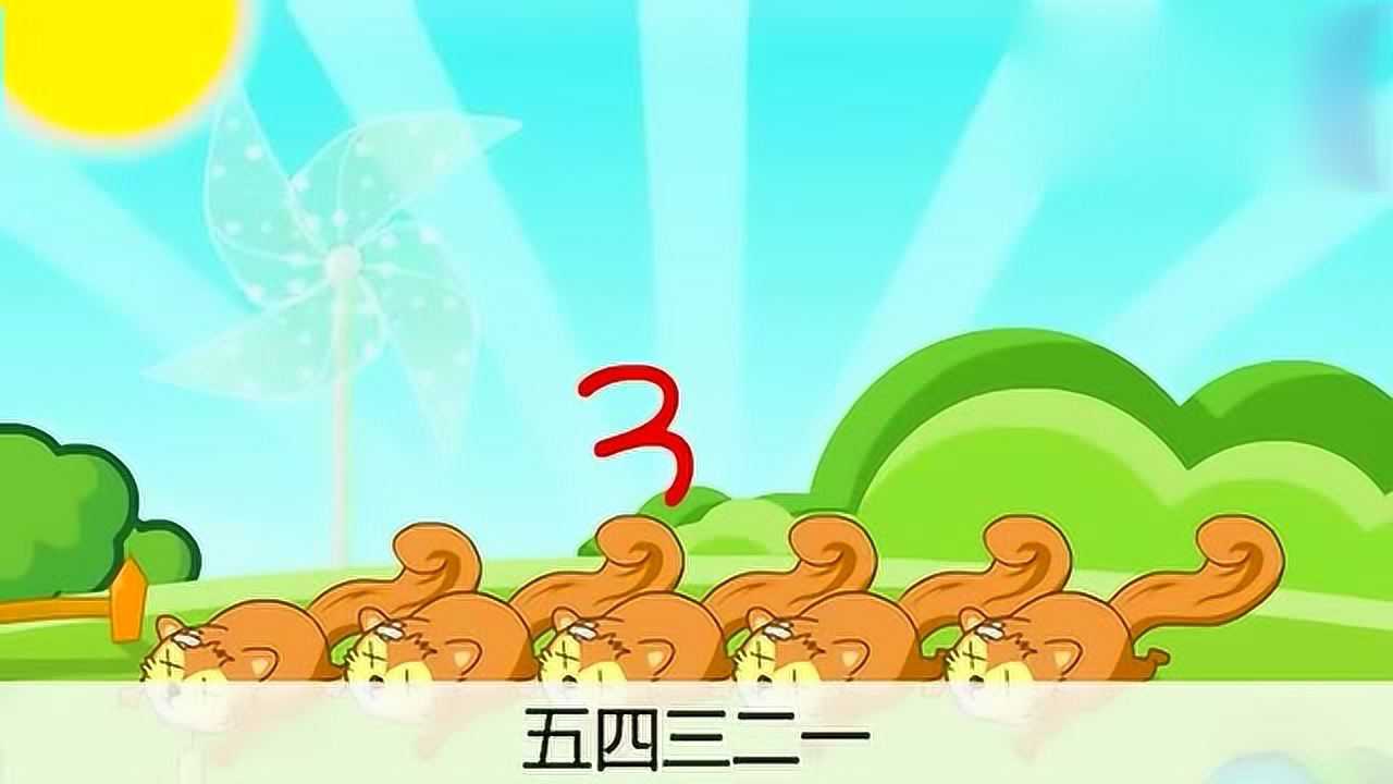 儿童歌曲-一二三四五上山打老虎-动画版