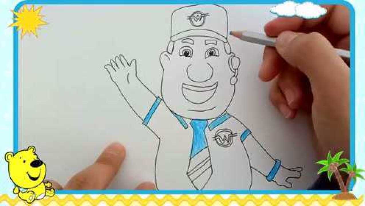 饭熊亲子-超级飞侠金宝简笔画