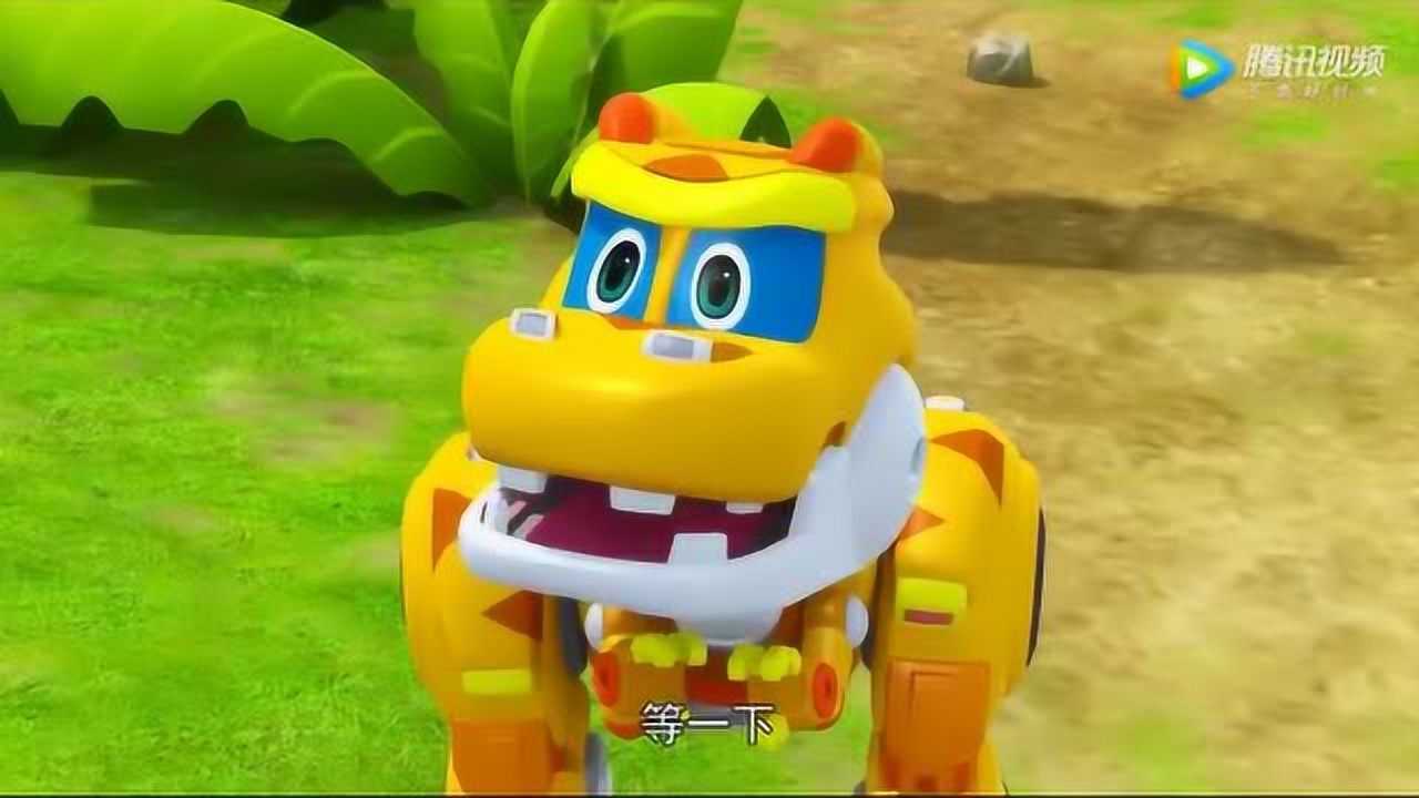 帮帮龙出动之恐龙探险队洛奇不愿洗澡偷溜去小溪边