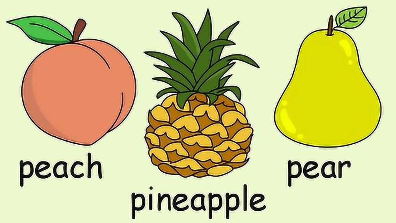 英文水果形状和数字fruitshapesabc