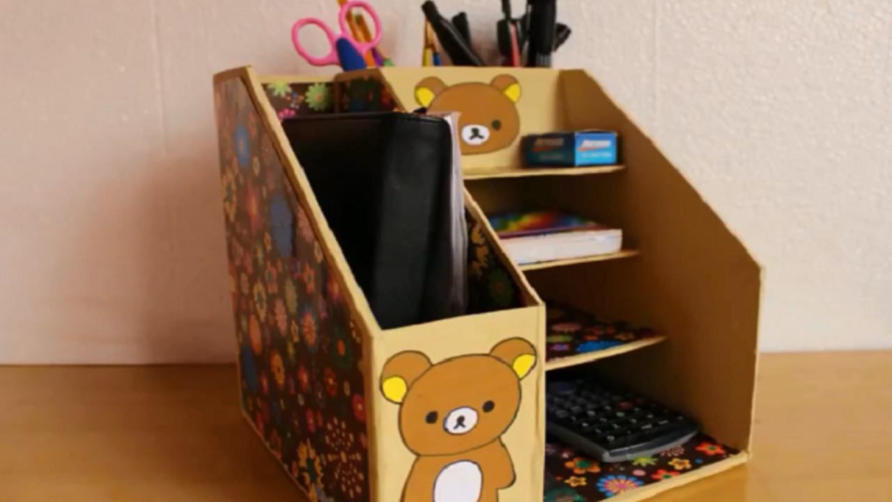 爱玩手工:牛奶箱子不要扔,做个美哒哒的收纳盒吧,简单又省钱