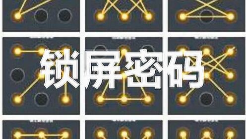 5个复杂的锁屏密码图案,第一个就有点难,有人说记不住!