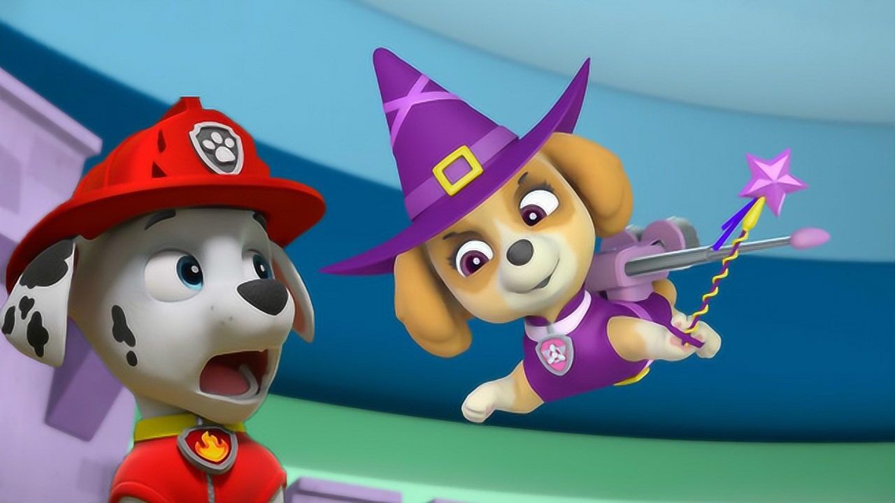 狗狗巡逻队天天穿漂亮衣服在空中飞来飞去