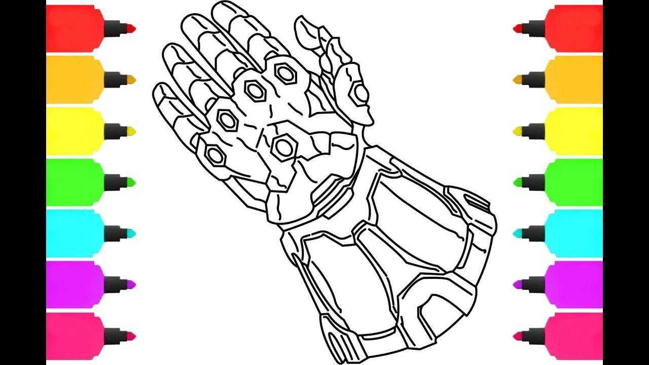 亲子简笔画:复仇者联盟黄金手套