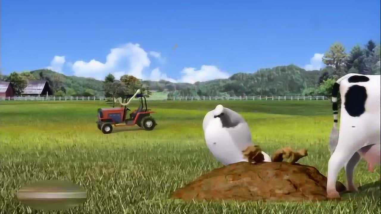 倒霉熊得意忘形的倒霉熊一头扎进牛粪堆