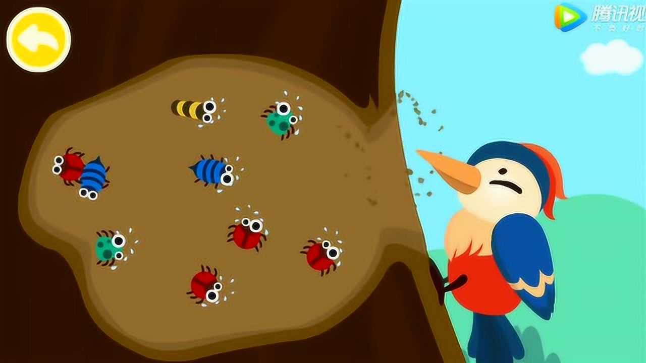 宝宝巴士啄木鸟吃害虫