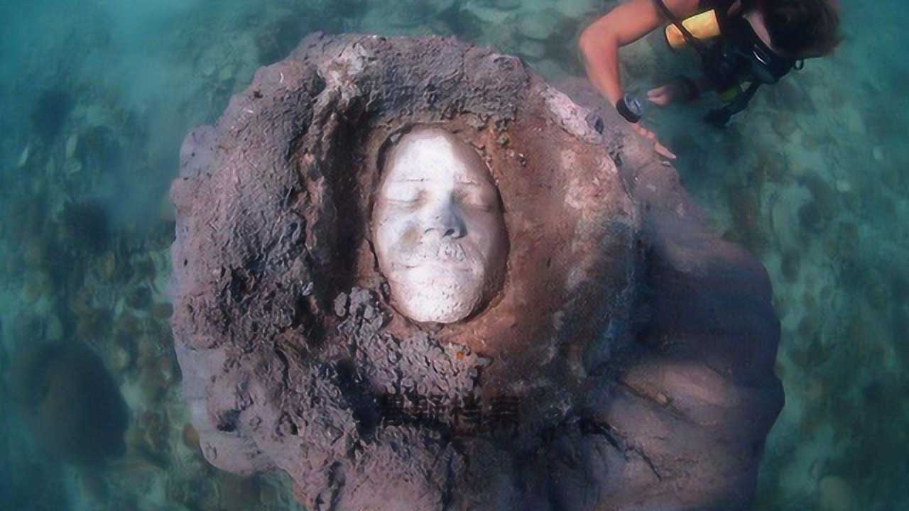 潜水员在海底发现神秘人脸神态各异真相却让人感慨