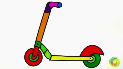 儿童简笔画小小滑车