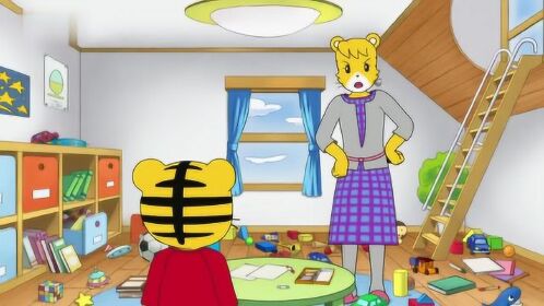 可爱巧虎岛:巧虎把房间弄的一团糟,妈妈看到后非常生气