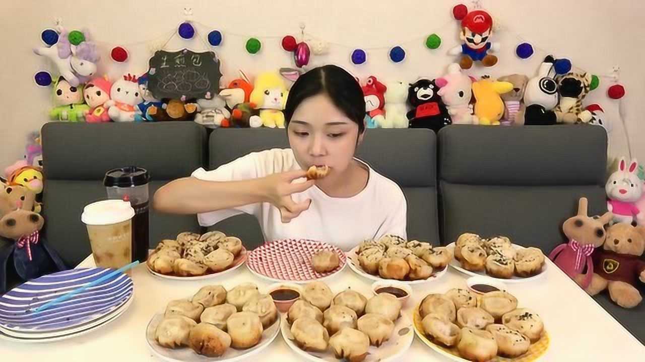 大胃王朵一吃播生煎包一次八十个真牛啊你最多能吃几个呢