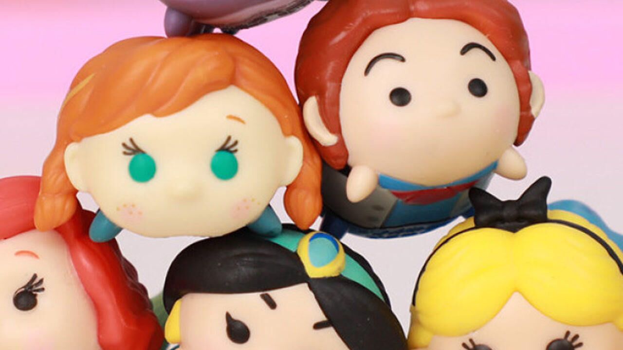 冰雪奇缘阿拉丁 六部迪士尼经典动画tsumtsum叠叠乐玩具分享_高清1080