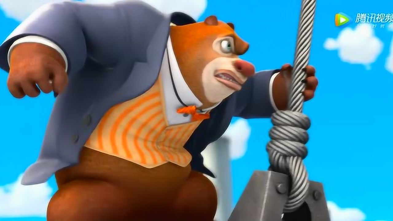 熊出没夺宝熊兵熊大帅呆了一下子飞到了嘟嘟被绑架地方