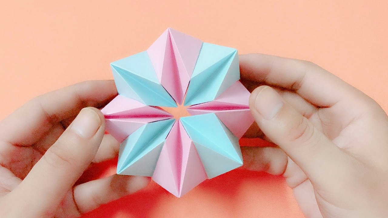 好玩的折纸无限翻，简单又漂亮，手工折纸视频教程_高清