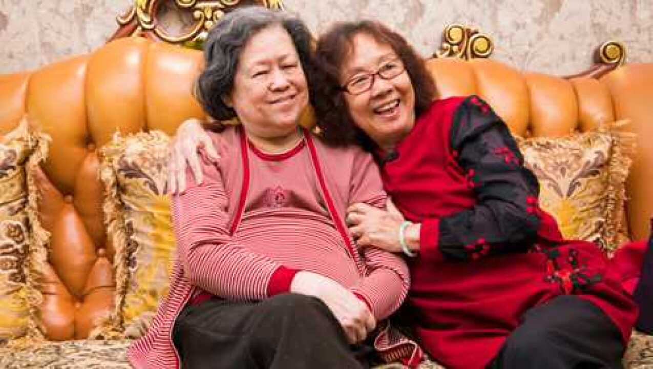 84岁的姚璇秋和83岁的陈丽华两位潮剧名家相遇