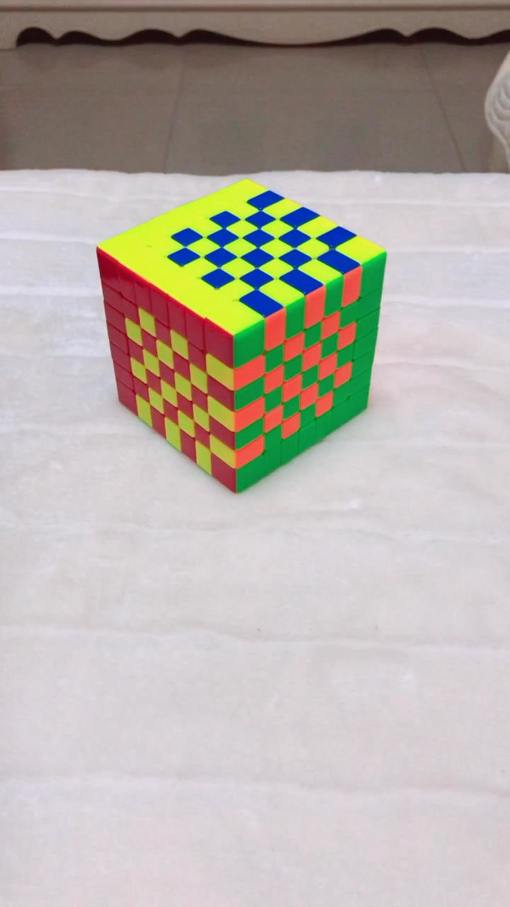 七阶魔方花式五这款花式你觉得好看吗