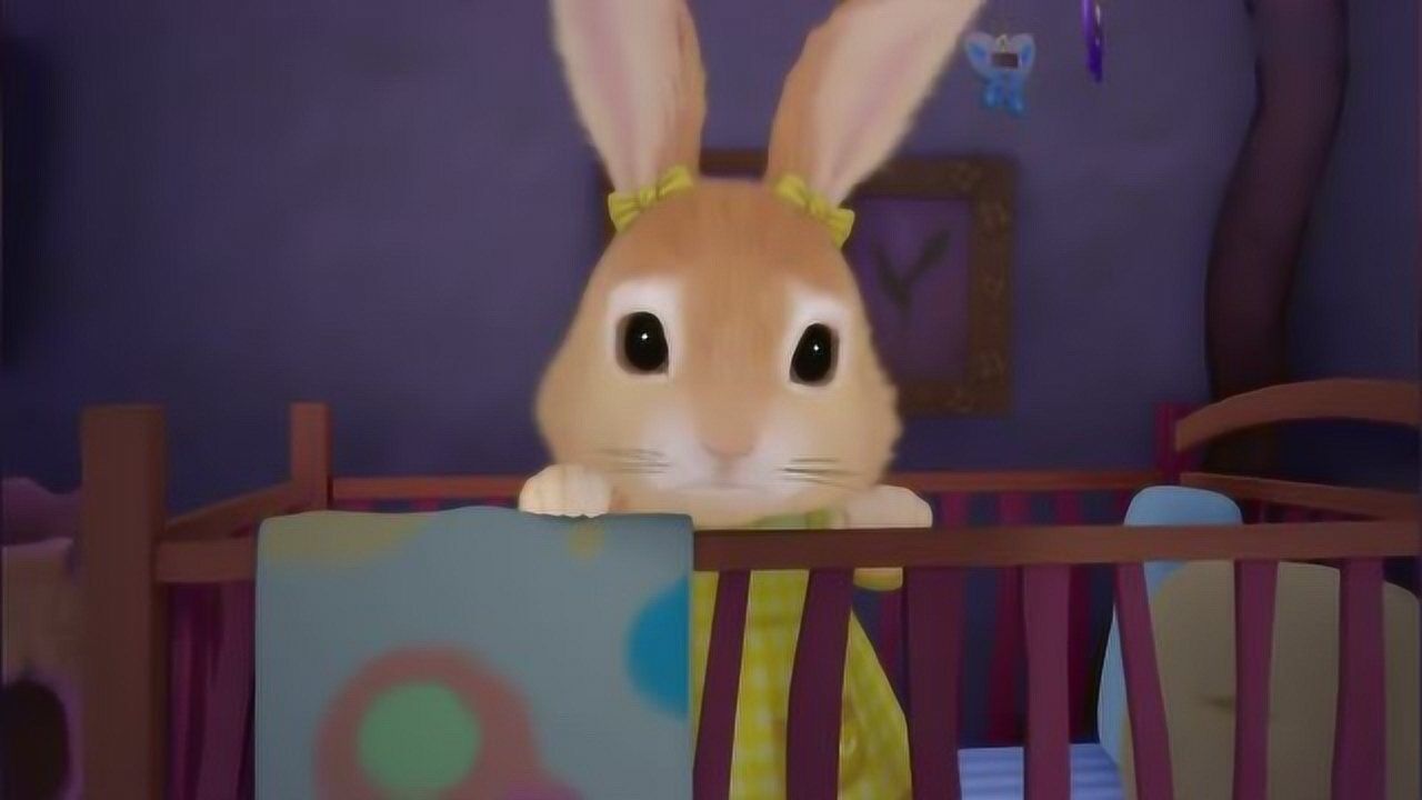 比得兔:棉球尾看到比得他们的压轴表演哭起来了,估计她是怕黑!