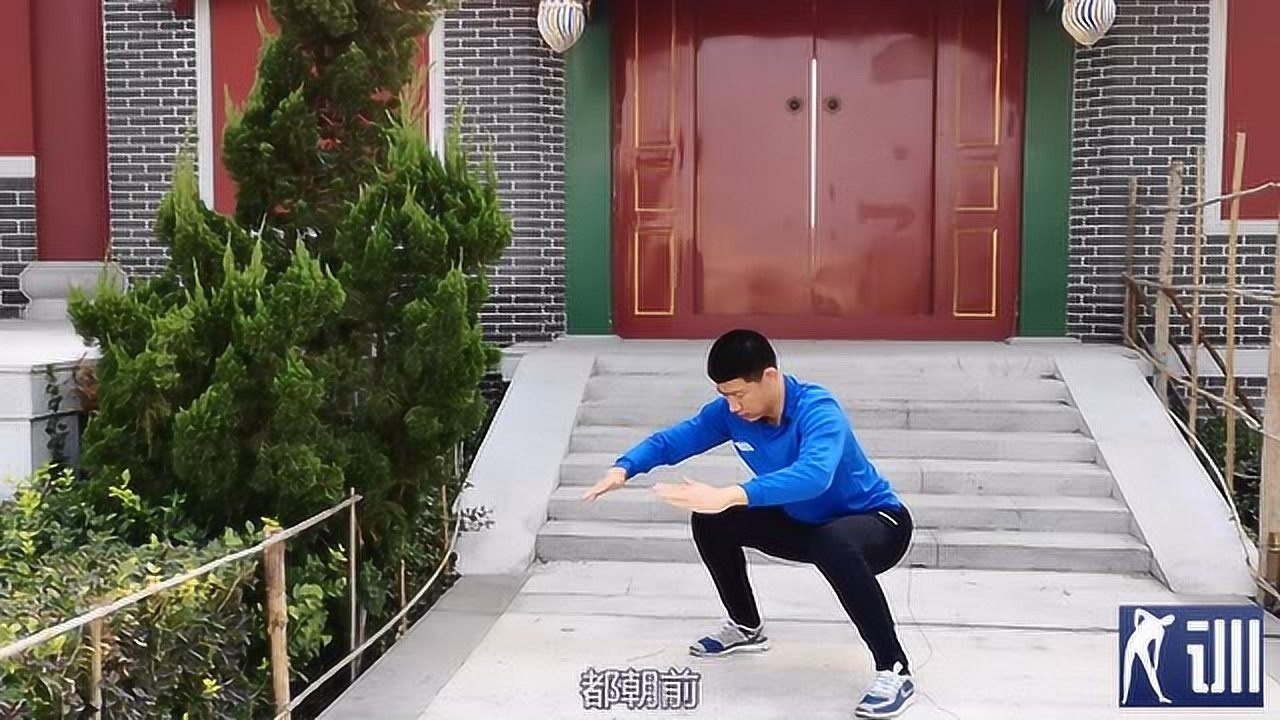 少林四平马步桩很多人坚持不住小伙演示真正的站法强腰固气