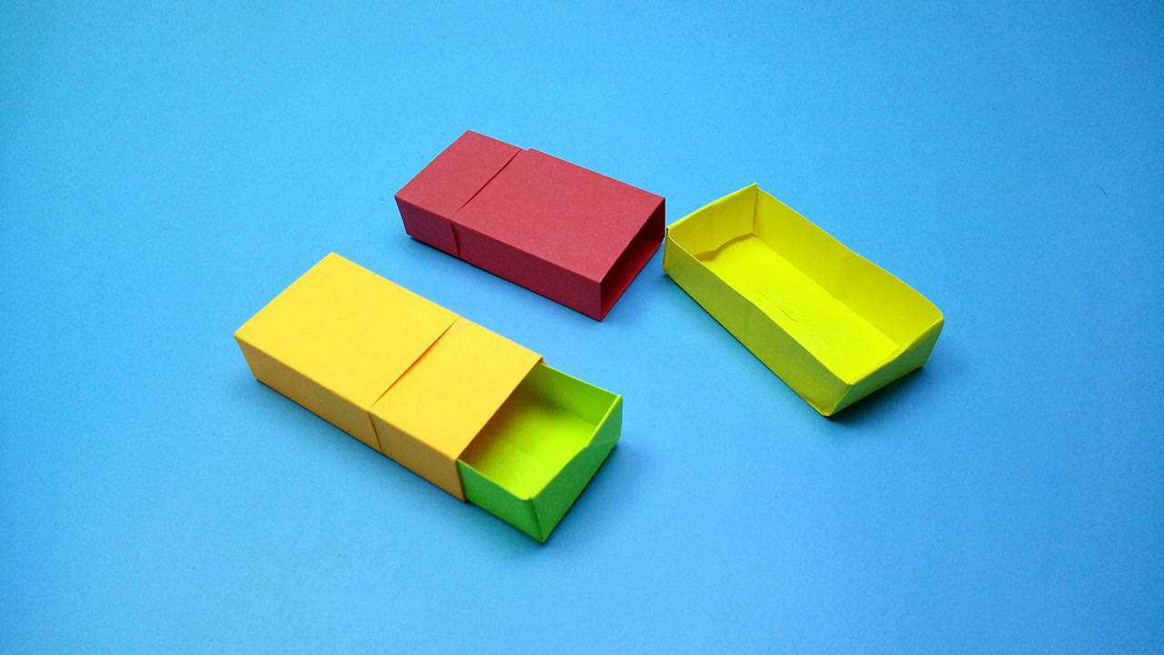 教你折一个可以抽拉的盒子步骤很简单手工折纸视频教程