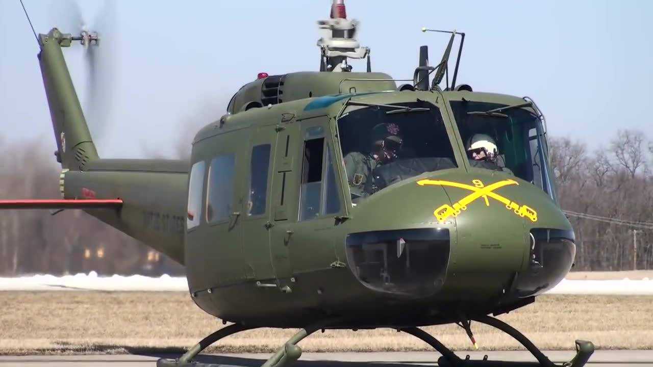 大名鼎鼎的uh-1h直升机,这次终于可见真容