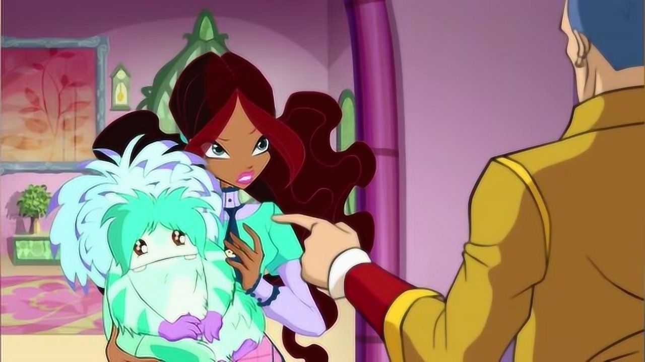 魔法俏佳人7芙罗拉看到马洛克的表现很生气让他给爱哭鬼道歉