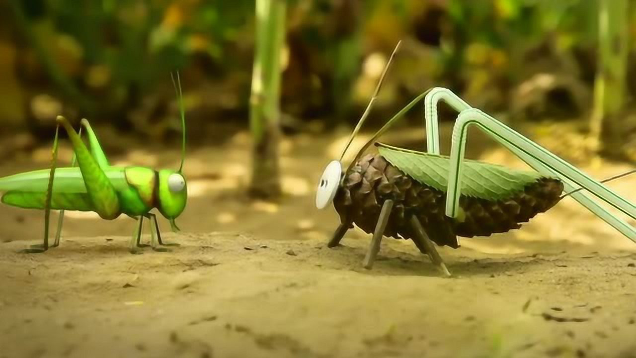 昆虫总动员:一只蝗虫的恶作剧,最后自己反被整