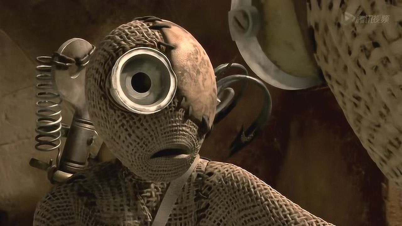 机器人九号向独眼机器人道歉,小七问九号,在想什么呢_电影_高清1080p