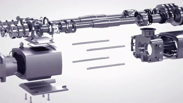 全方位展示新型双螺杆泵的机械结构,满满的高科技感,长知识了!