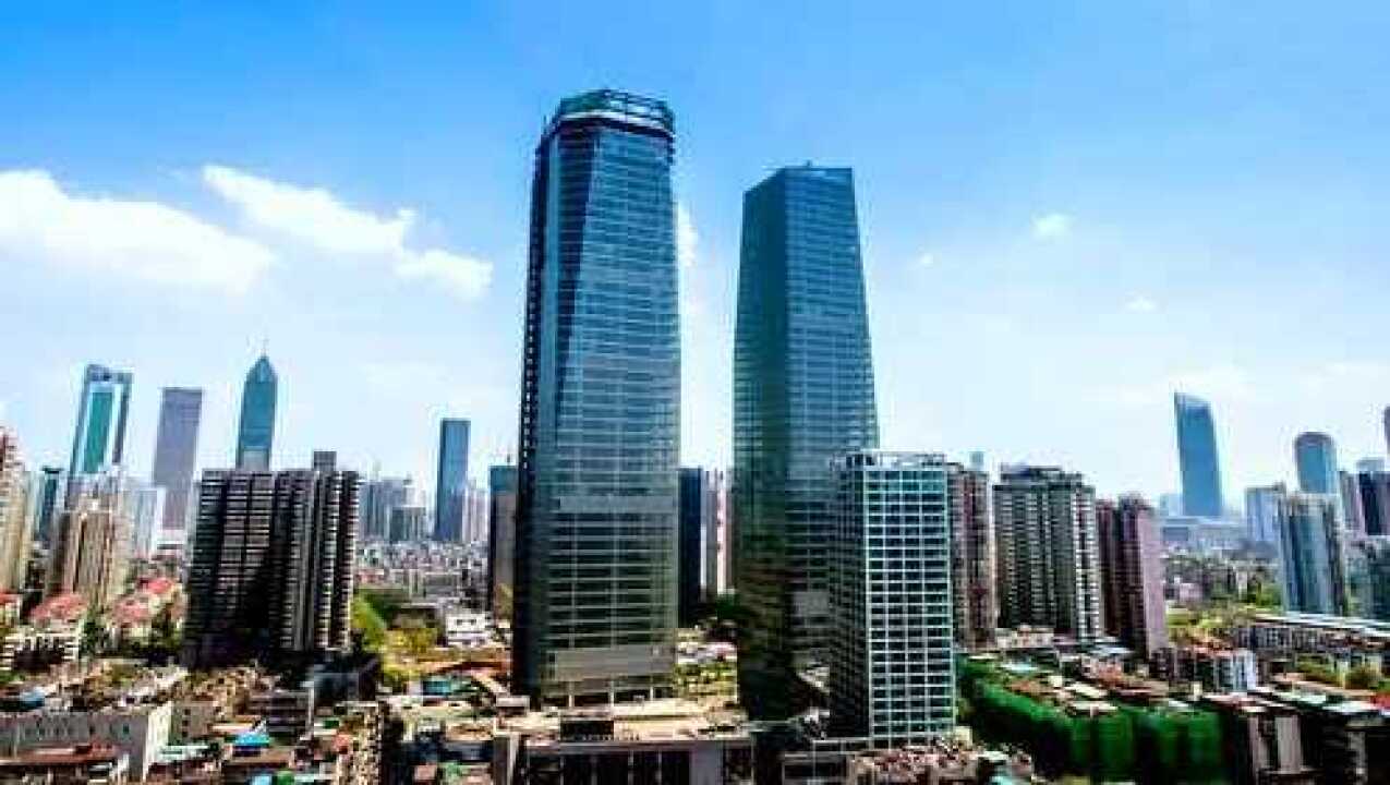 icc武汉环贸中心,航拍视频10秒钟版本.