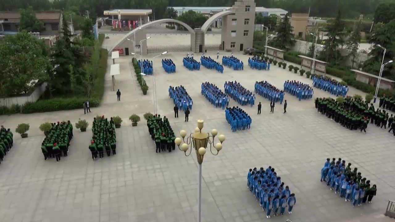 眉县槐芽中学阳光激情课间操