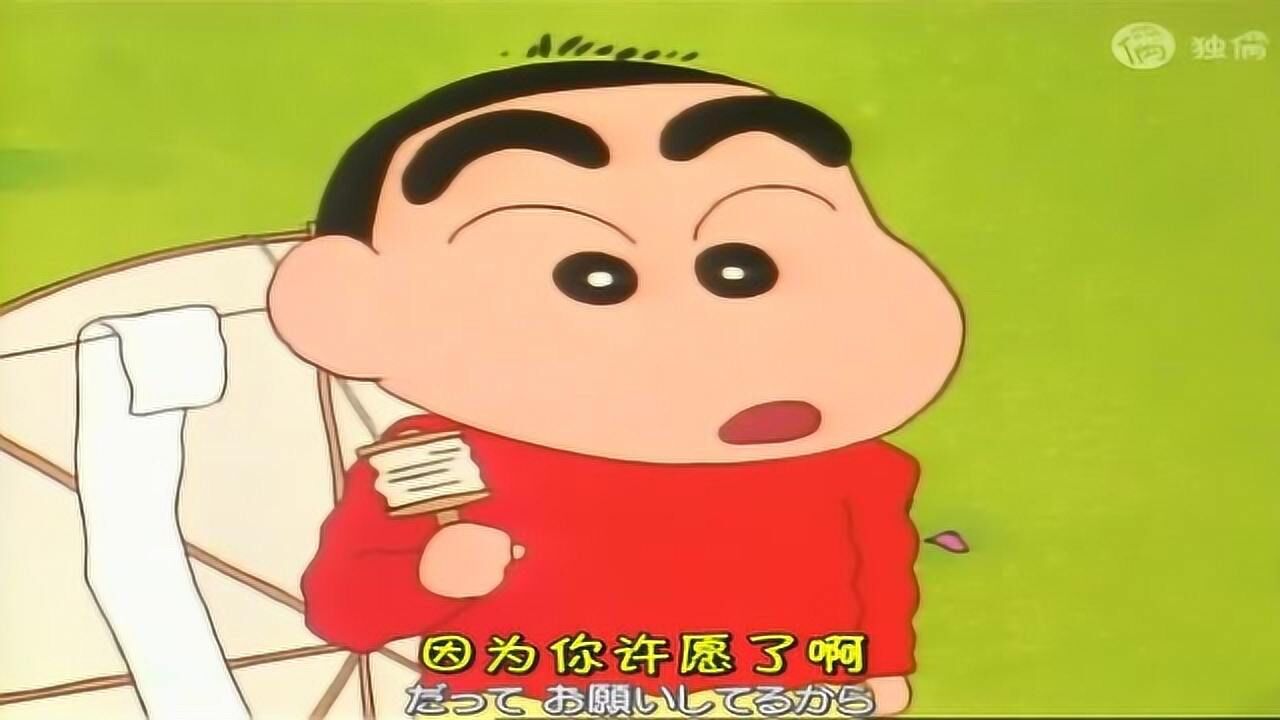 蜡笔小新风间在风筝上写了新年愿望小新却把他的愿望解读反了
