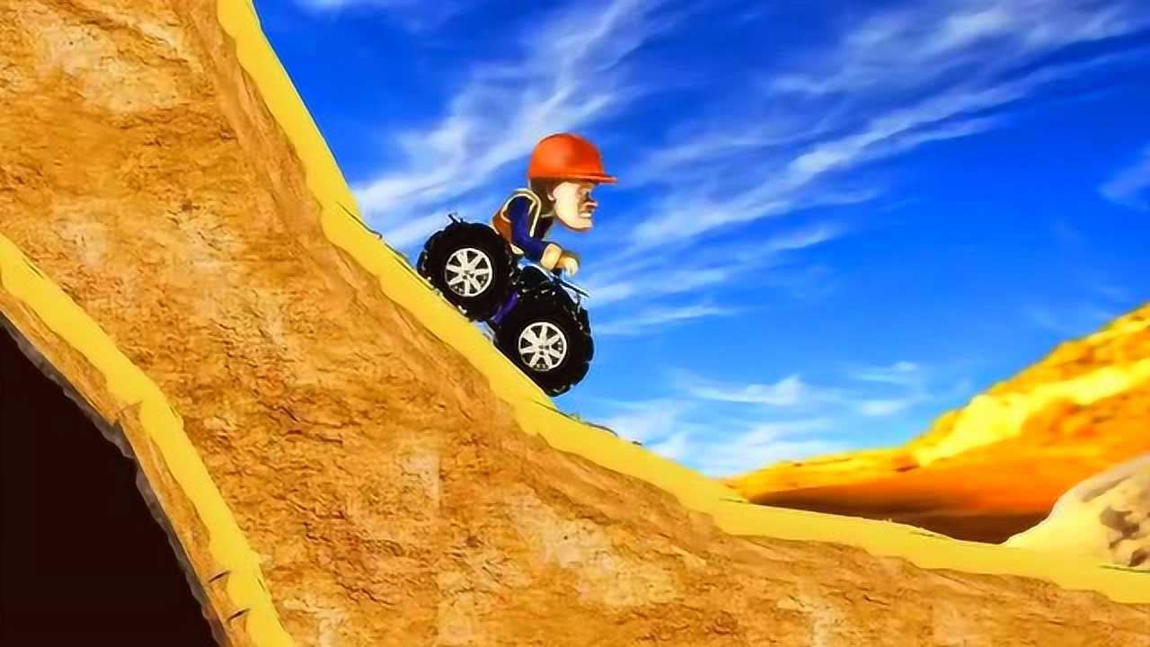 熊出没光头强的摩托车掉进石头阵游戏