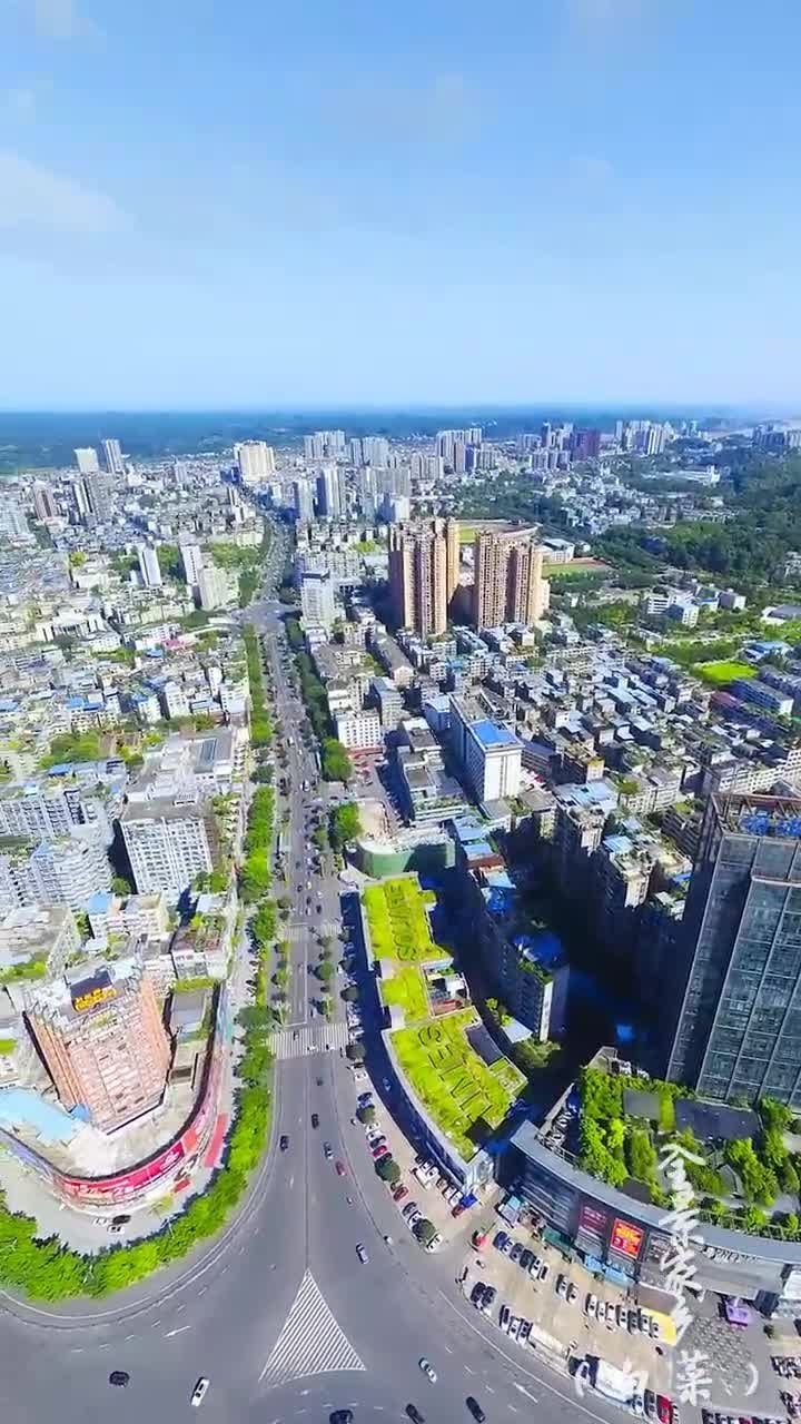 航拍四川乐山市,有"海棠香国"的美誉,国家历史文化名城!
