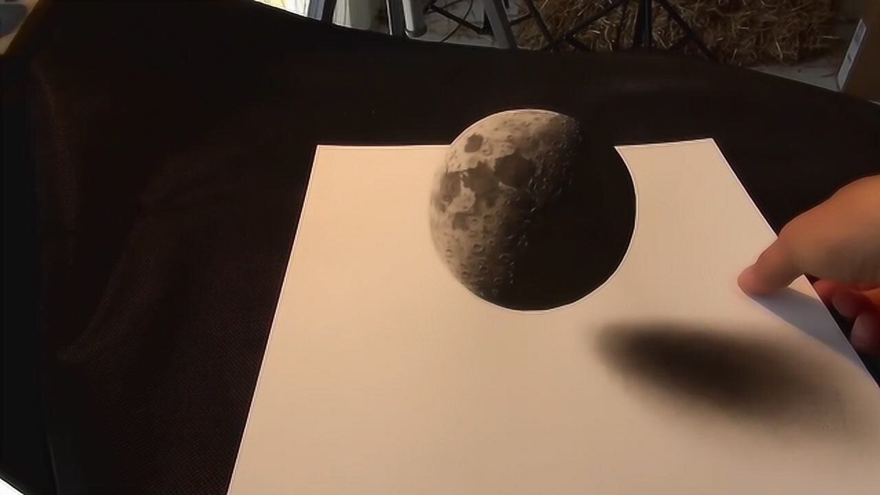 立体画系列月球质感十足