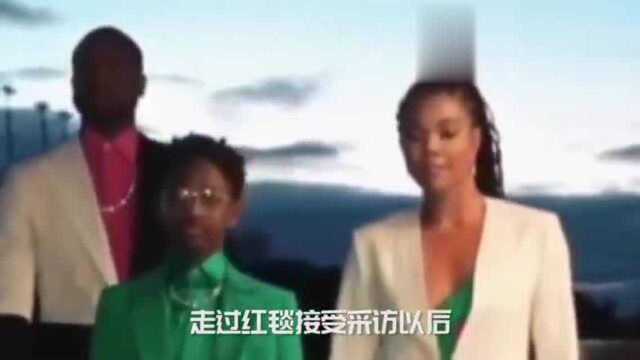 韦德变性儿子正式改名扎雅,自信女装走红地毯,魔术师儿子