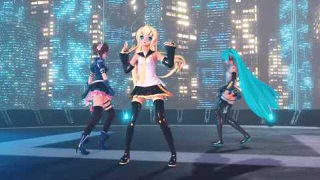 Miku Dance!初音未来三姐妹的偶像团体正式出道,二次元舞蹈真美