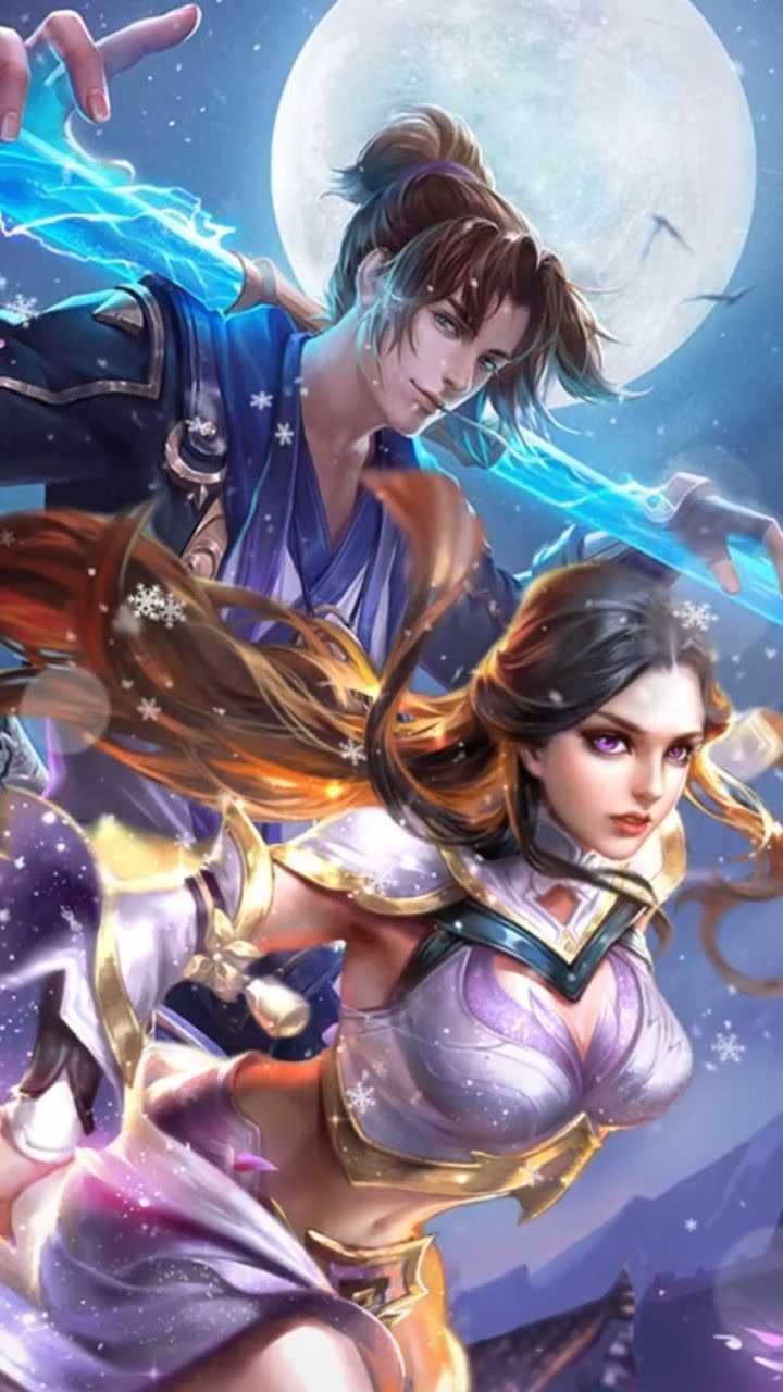 王者荣耀至尊宝紫霞仙子壁纸,你们喜欢这对情侣吗?