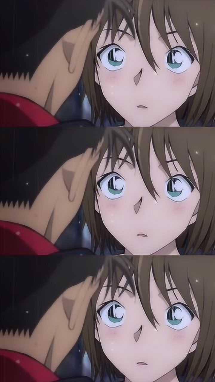 名侦探柯南园子放下头发真的是同辈人里的颜值巅峰啊