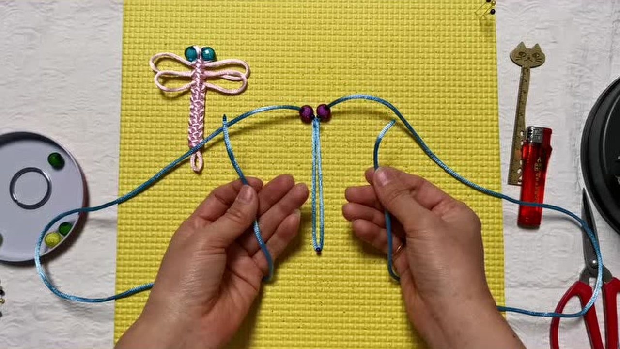 中国结——平结蜻蜓