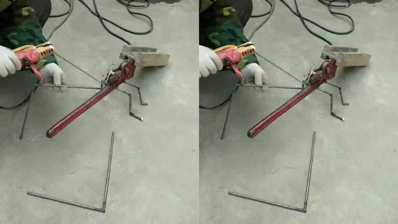 利用大管钳自制一个大蚂蚱,看效果如何