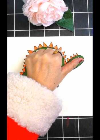 儿童手指画恐龙