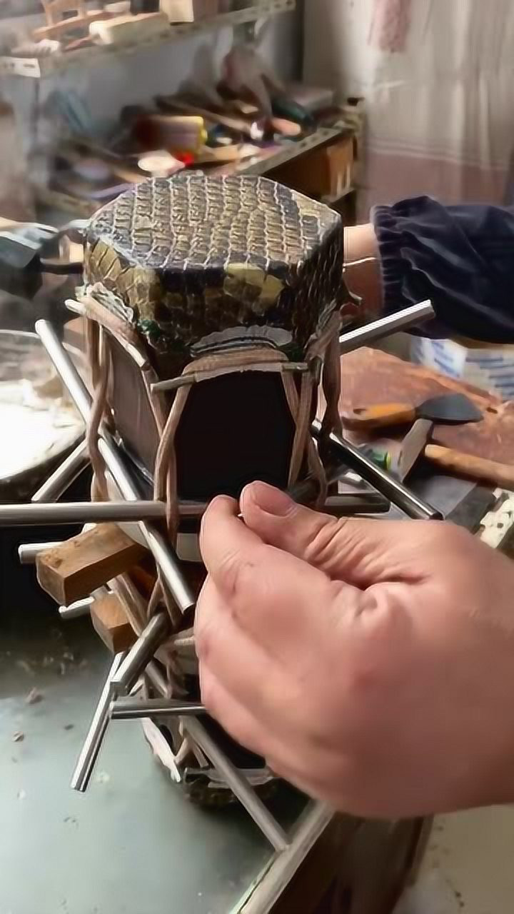 二胡制作工艺烫皮