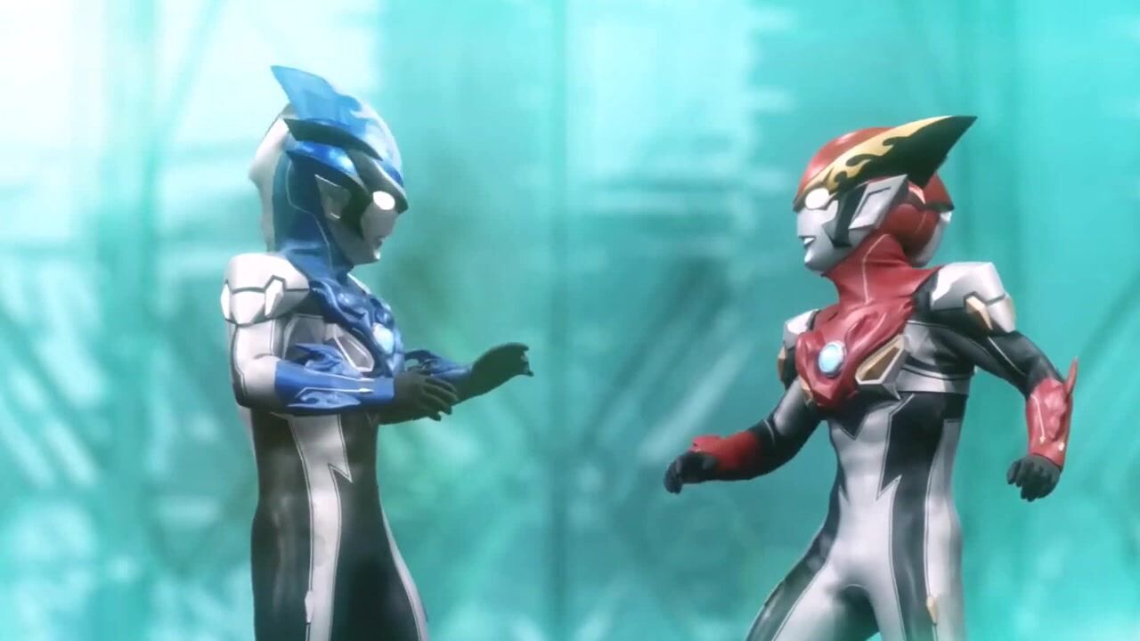 罗索奥特曼布鲁奥特曼第一次来到光之国表情亮了