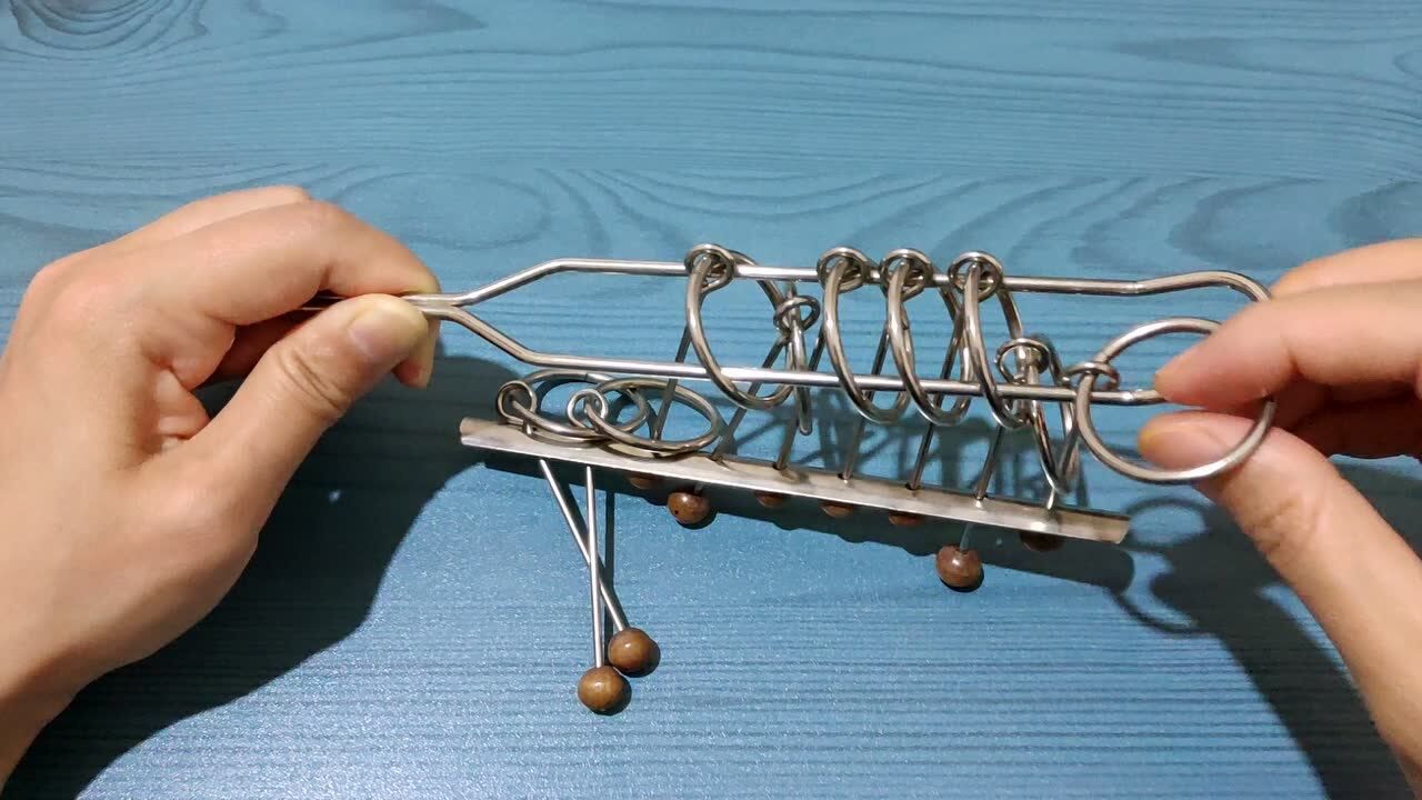 智力游戏-复原九连环